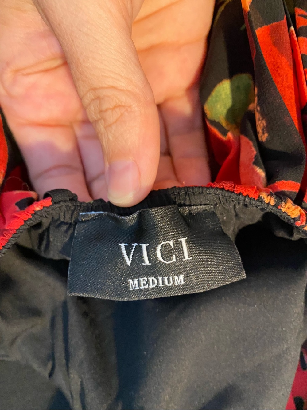 Vici Red Floral Cutout Halter Maxi Dress - Picture 7 of 7